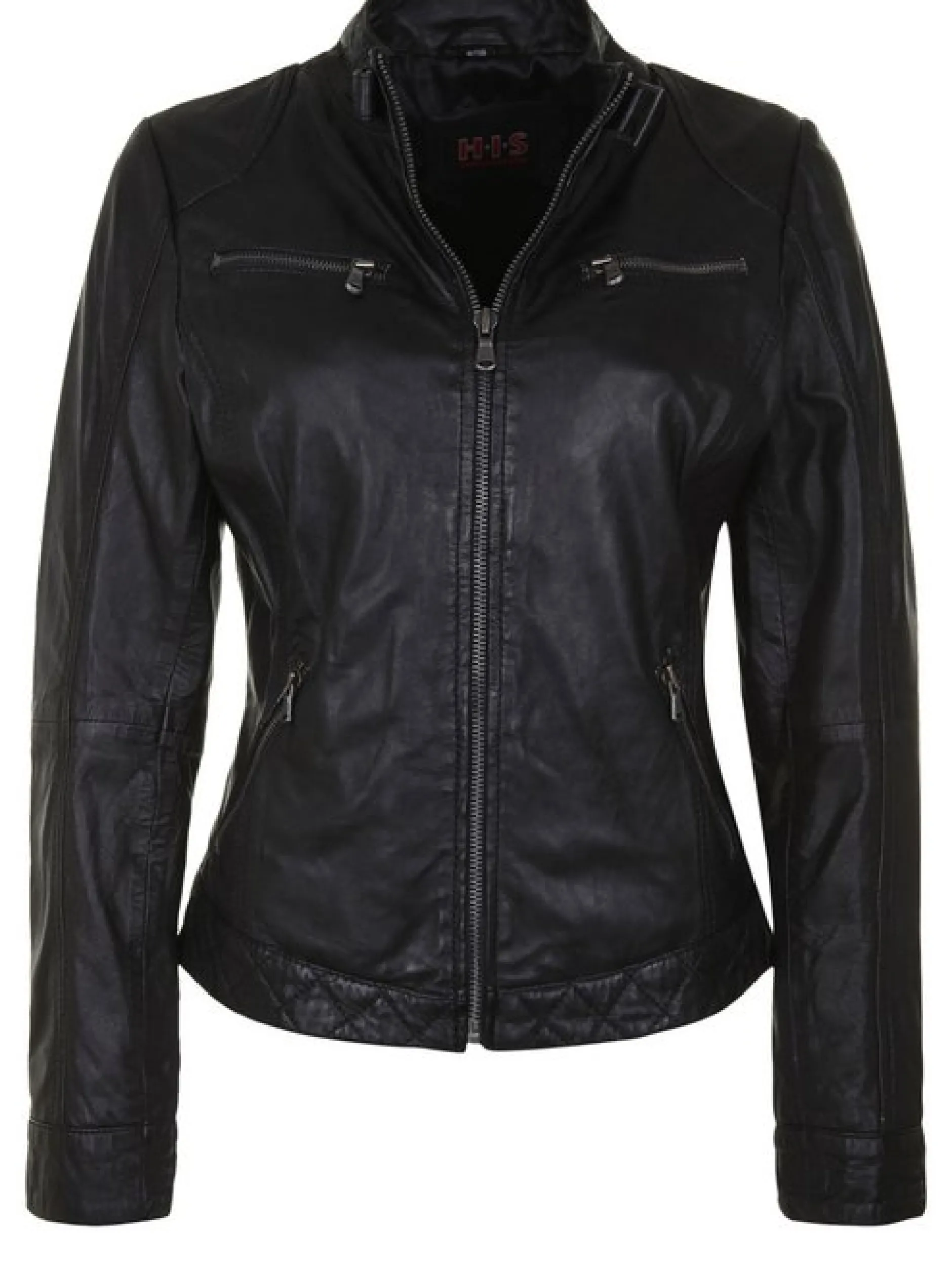 HIS Damen Lederjacke - SAIMINA in schwarz