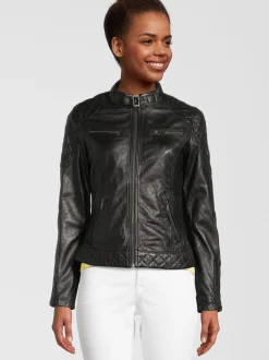 HIS Damen Lederjacke - SAMIRA in schwarz