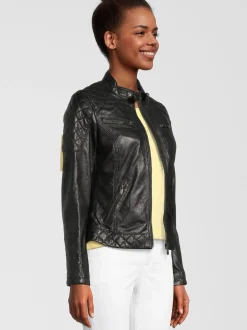 HIS Damen Lederjacke - SAMIRA in schwarz