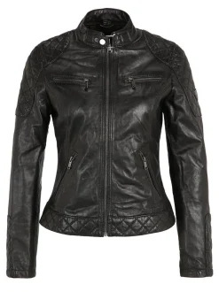 HIS Damen Lederjacke - SAMIRA in schwarz
