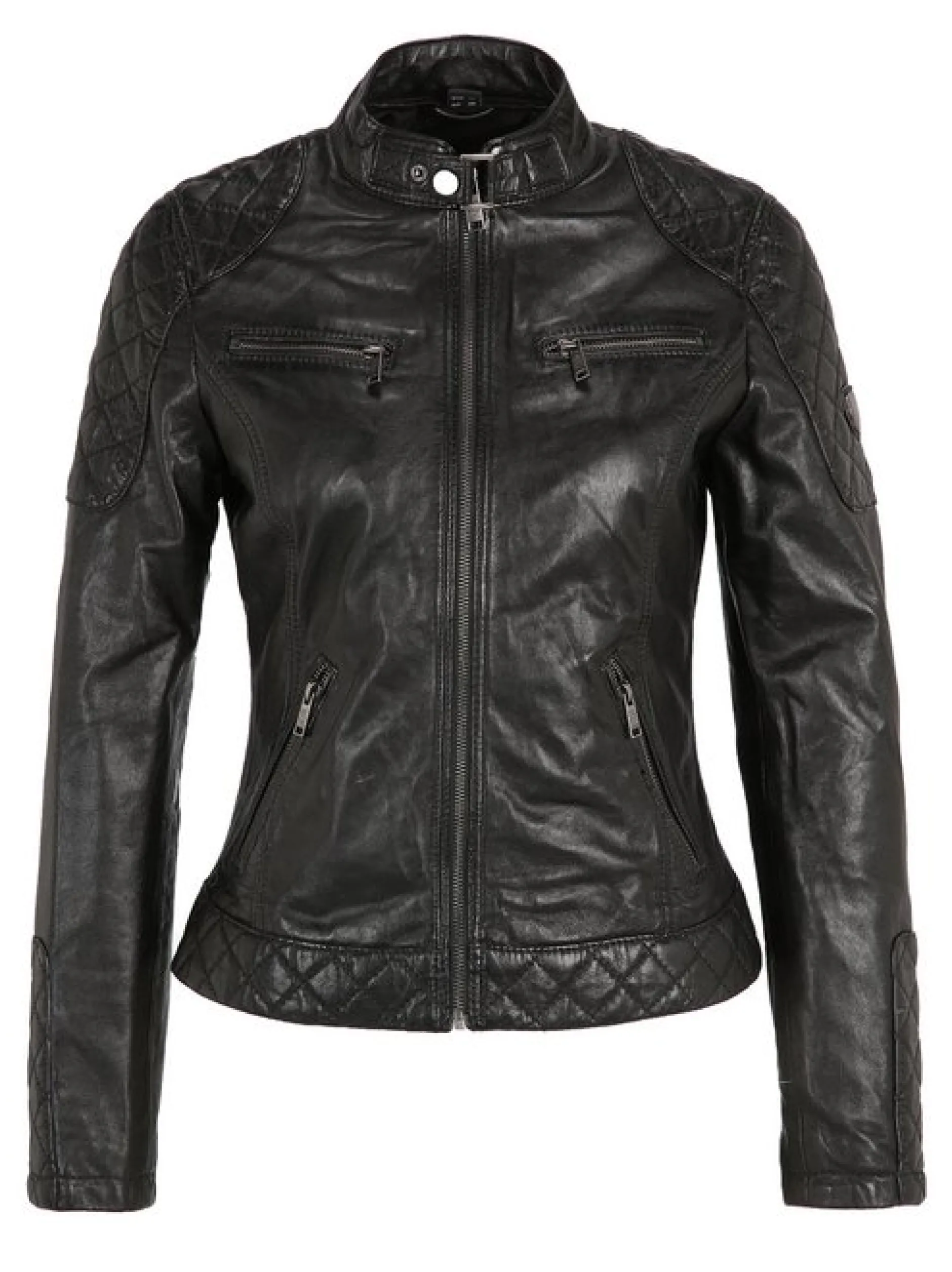 HIS Damen Lederjacke - SAMIRA in schwarz