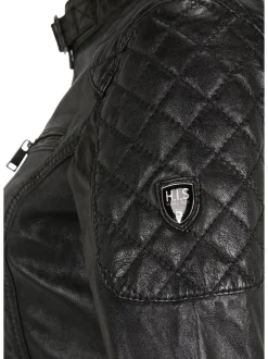 HIS Damen Lederjacke - SAMIRA in schwarz