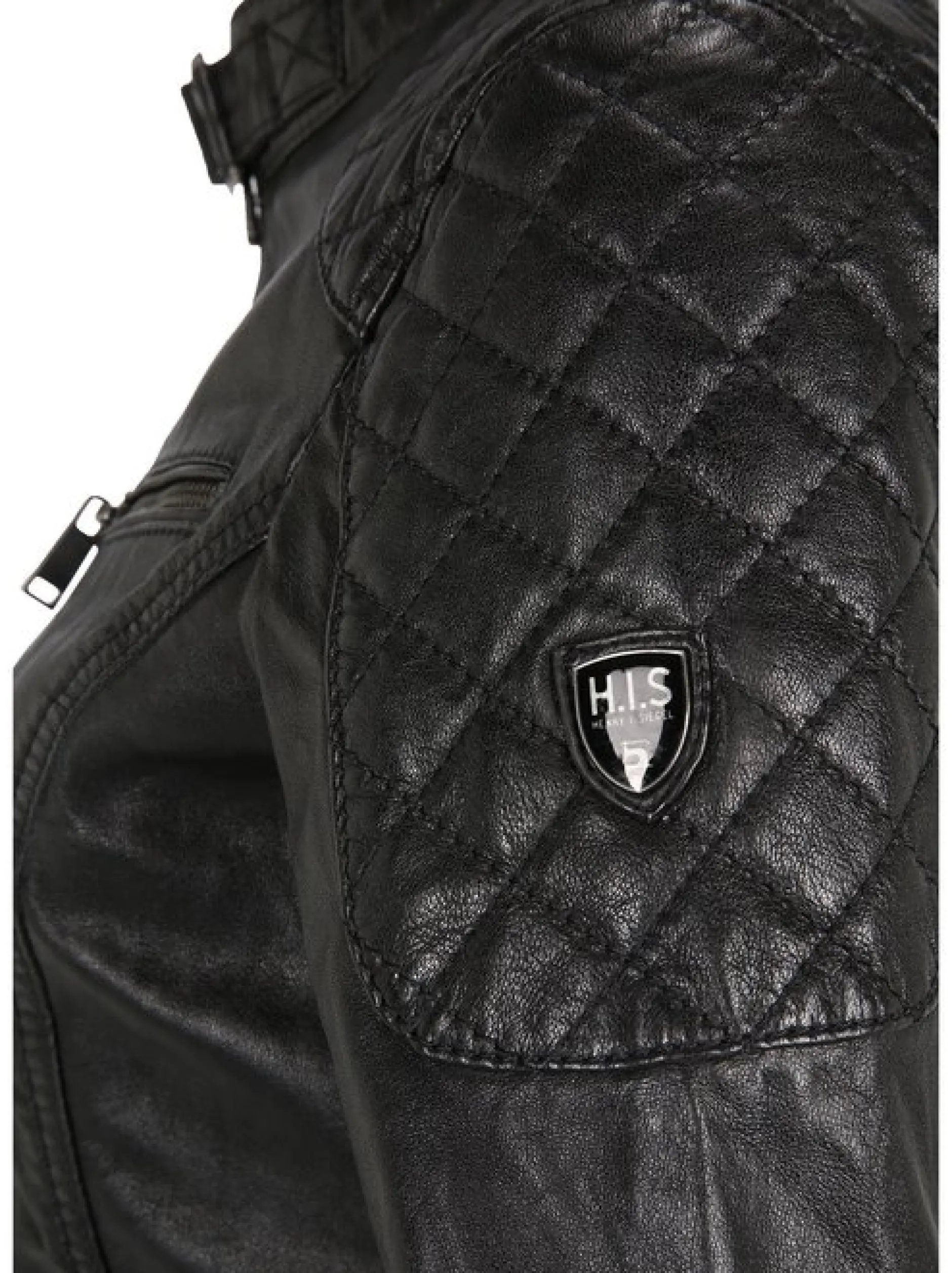 HIS Damen Lederjacke - SAMIRA in schwarz