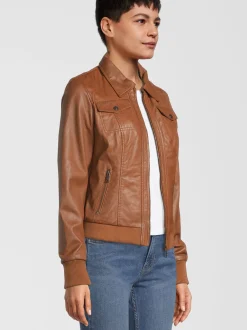 HIS Damen Lederjacke - SINA in cognac