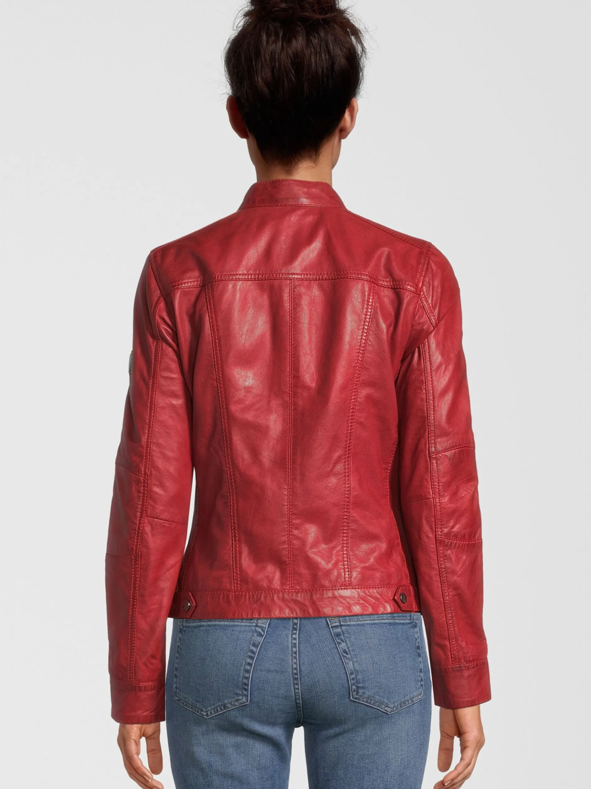 HIS Damen Lederjacke - STEFANIE in rot