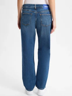 HUGO BLUE Damen Five-Pocket Jeans - Elyah_B in medium stone