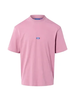 HUGO BLUE Herren T-Shirt - Nieros in altrosa