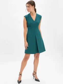 HUGO Damen A-Linien-Kleid - Kilama in smaragd