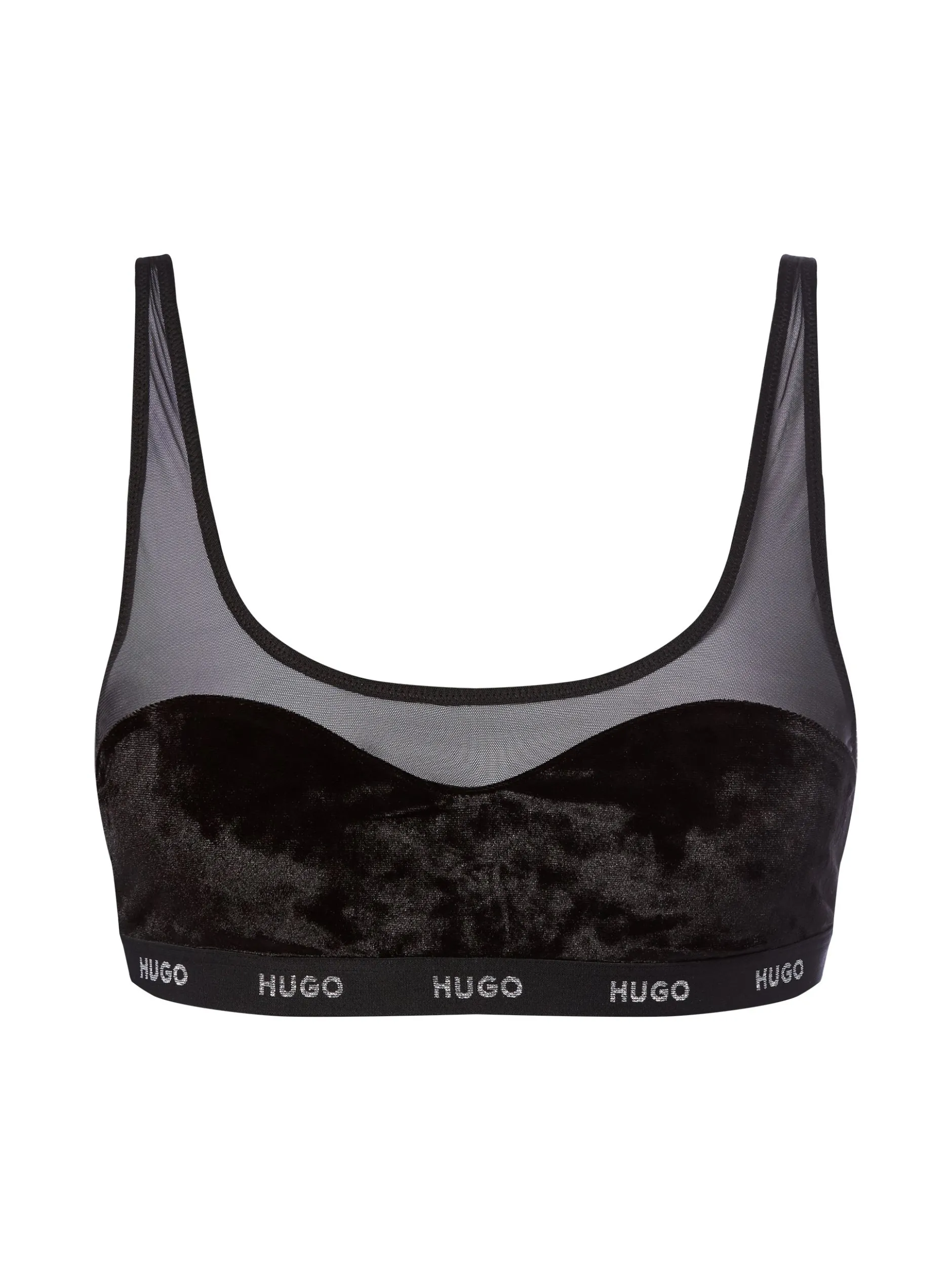 HUGO Damen Bralette - Unwattiert in schwarz