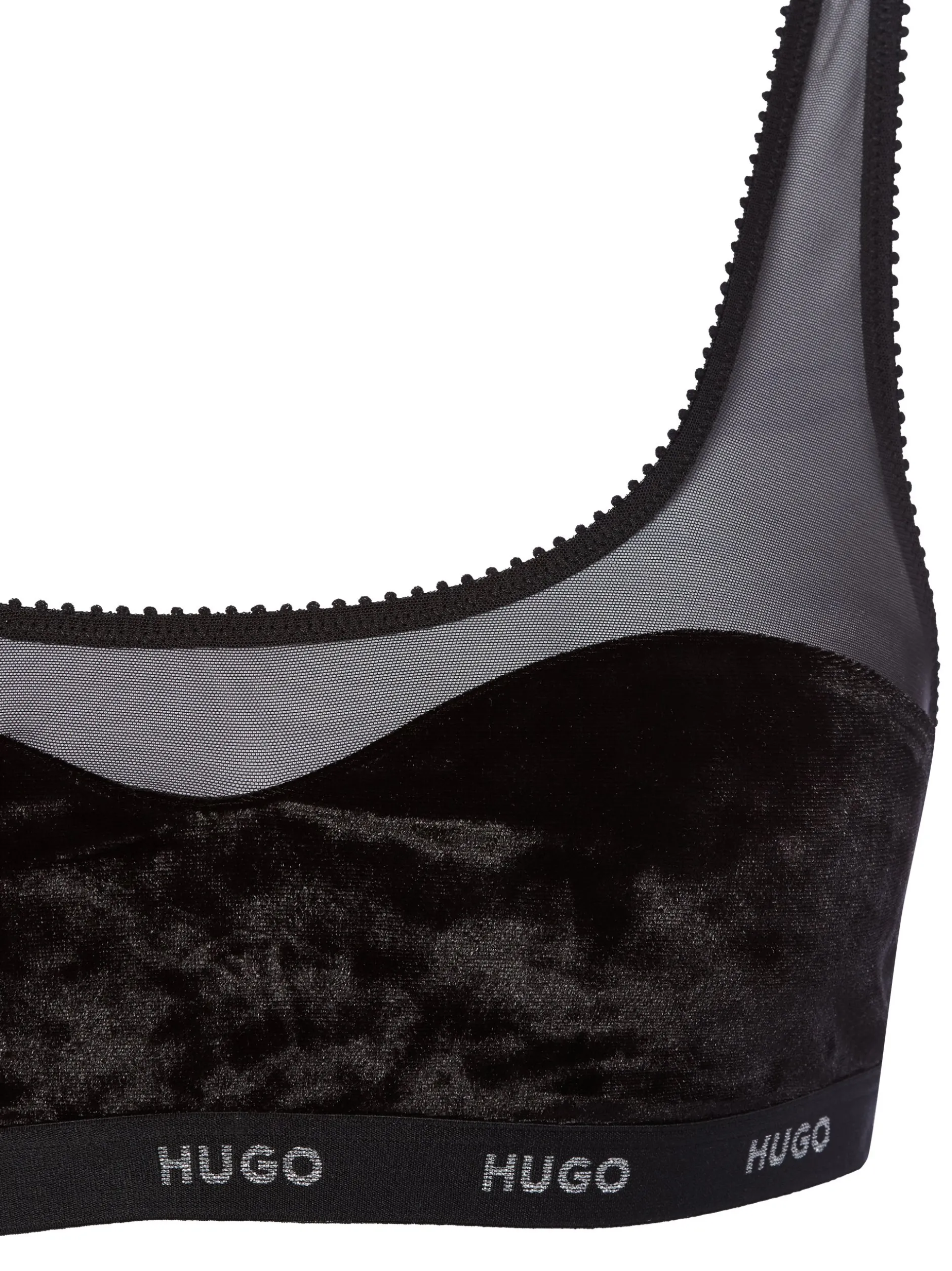 HUGO Damen Bralette - Unwattiert in schwarz