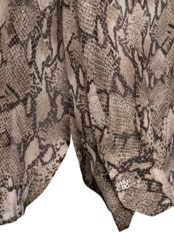 HUGO Damen Hemdbluse - The Boyfriend Shirt in beige braun