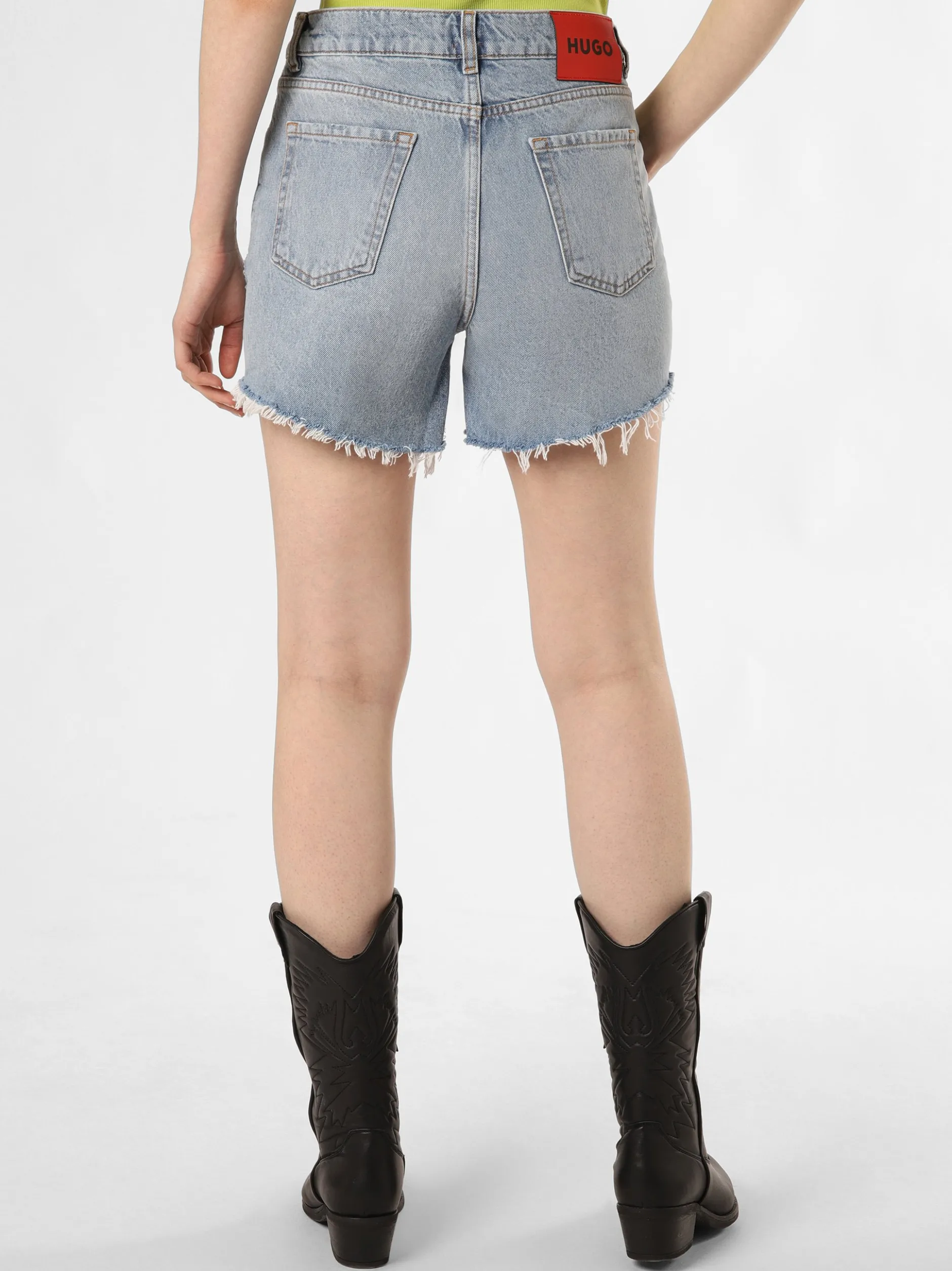 HUGO Damen Jeansshorts - Gealea in bleached