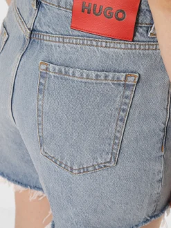 HUGO Damen Jeansshorts - Gealea in bleached