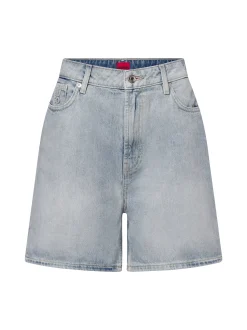 HUGO Damen Jeans-Shorts - Gelita in bleached