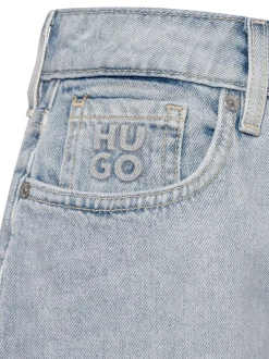 HUGO Damen Jeans-Shorts - Gelita in bleached