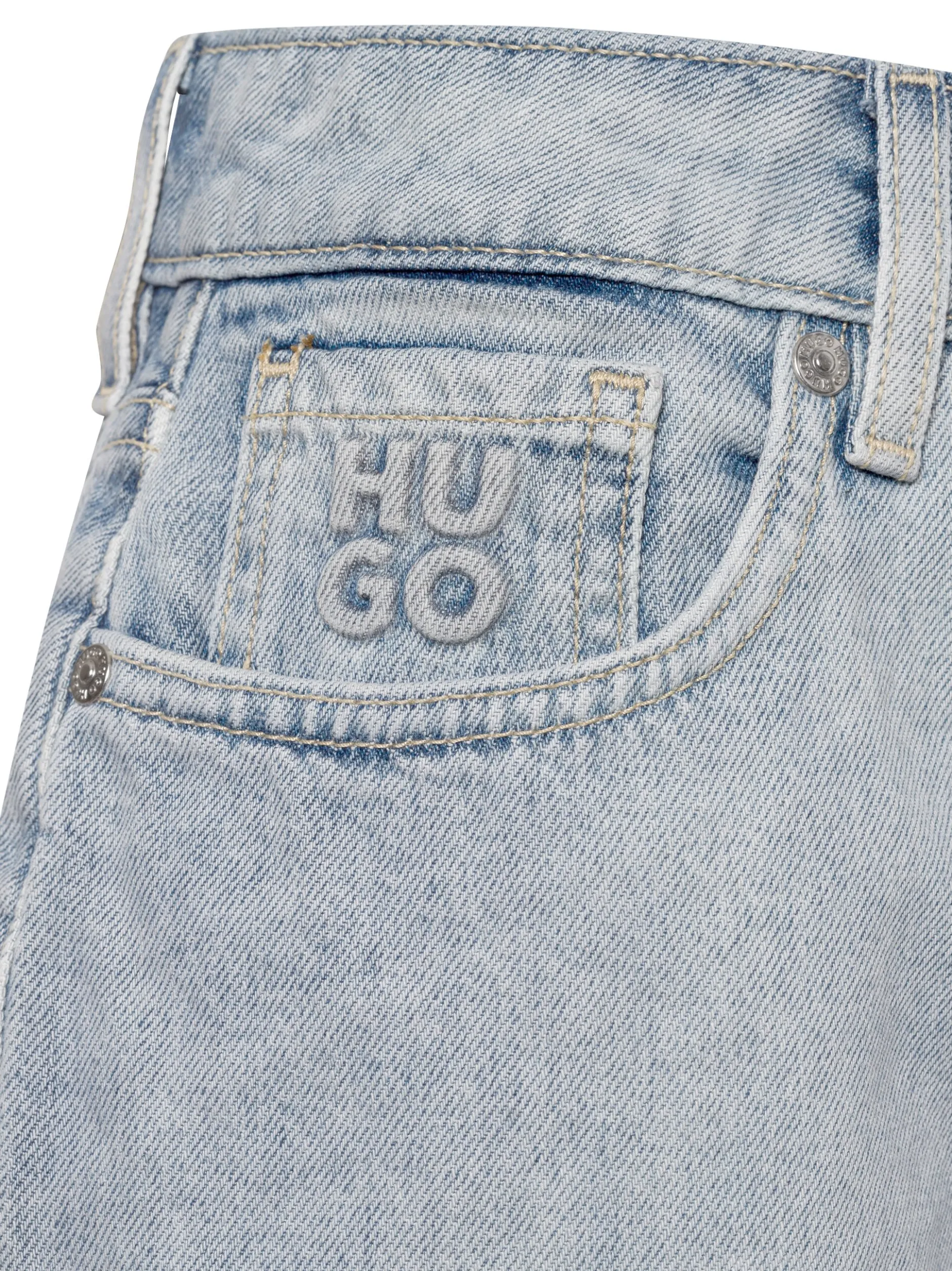 HUGO Damen Jeans-Shorts - Gelita in bleached