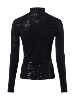 HUGO Damen Langarmshirt - Drisila in schwarz