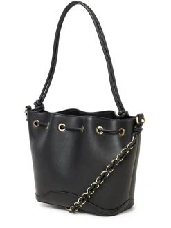 HUGO Damen Schultertasche - Ilary_Drawstring in schwarz