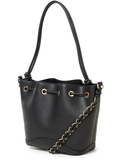 HUGO Damen Schultertasche - Ilary_Drawstring in schwarz