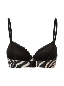 HUGO Damen T-Shirt-Bra - Unique in schwarz beige