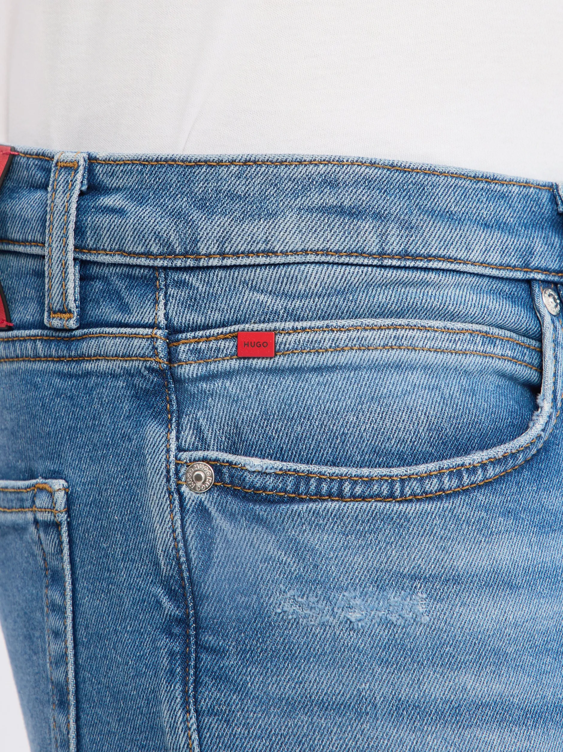 HUGO Herren Jeans - 734 in bleached - Länge: lang
