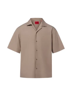HUGO Herren Kurzarmhemd - Espino in taupe