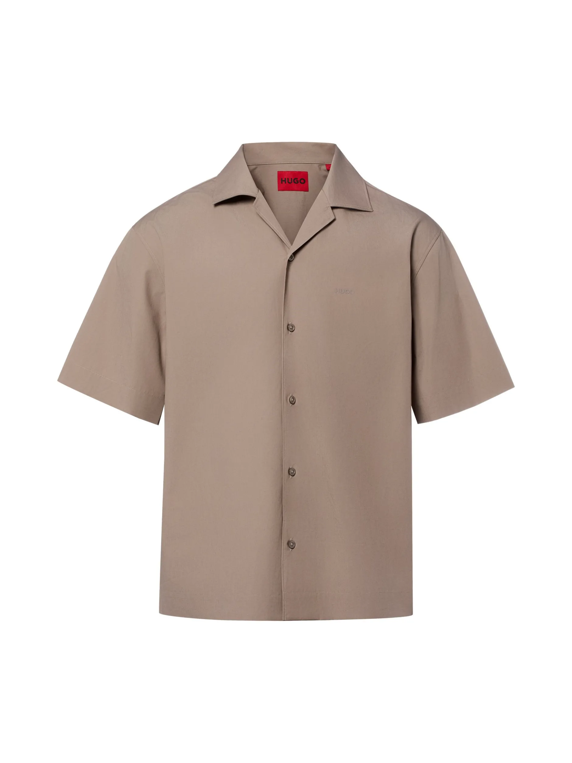 HUGO Herren Kurzarmhemd - Espino in taupe