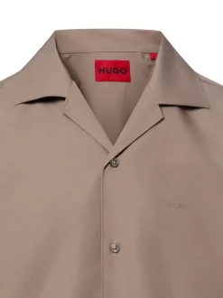 HUGO Herren Kurzarmhemd - Espino in taupe