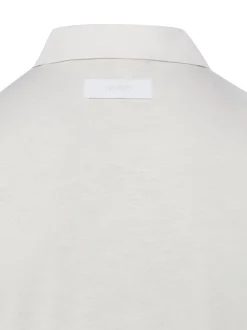 HUGO Herren Poloshirt mit Leinen-Anteil - Dulinen in ecru