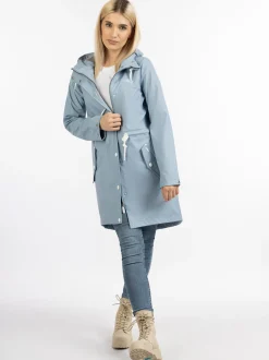 ICEBOUND Damen Regenmantel in hellblau