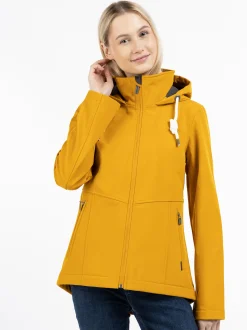 ICEBOUND Damen Softshelljacke in gelb