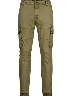 Indicode Herren Cargohose - Alex in grün