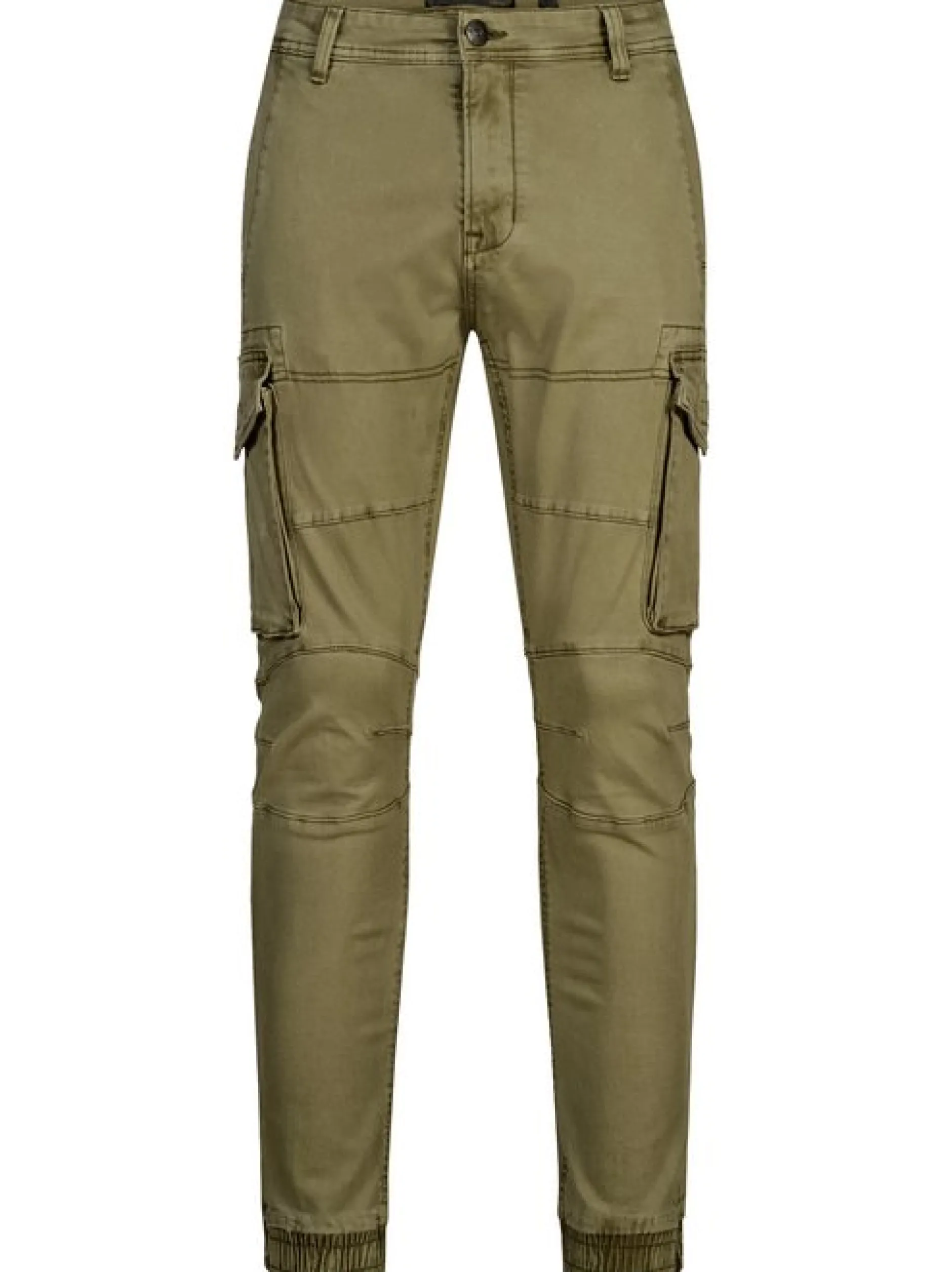 Indicode Herren Cargohose - Alex in grün
