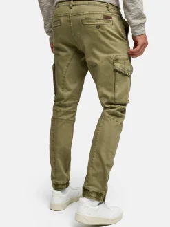 Indicode Herren Cargohose - Alex in grün