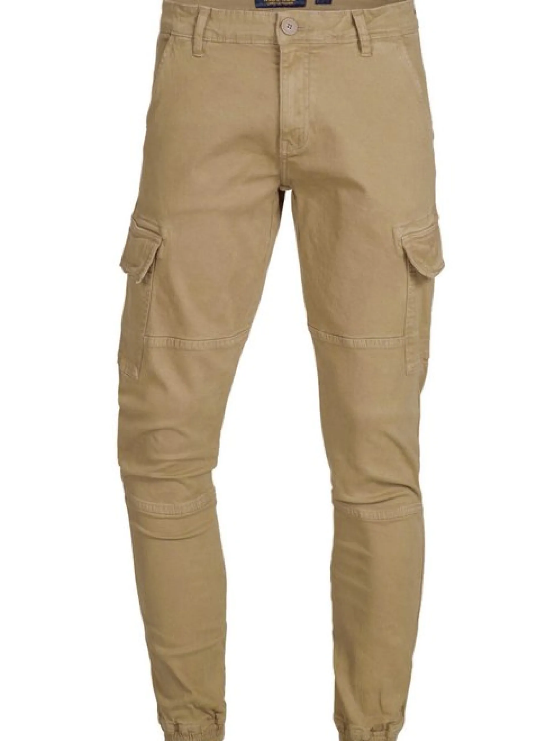 Indicode Herren Cargohose - August in beige sand