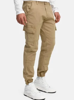 Indicode Herren Cargohose - August in beige sand