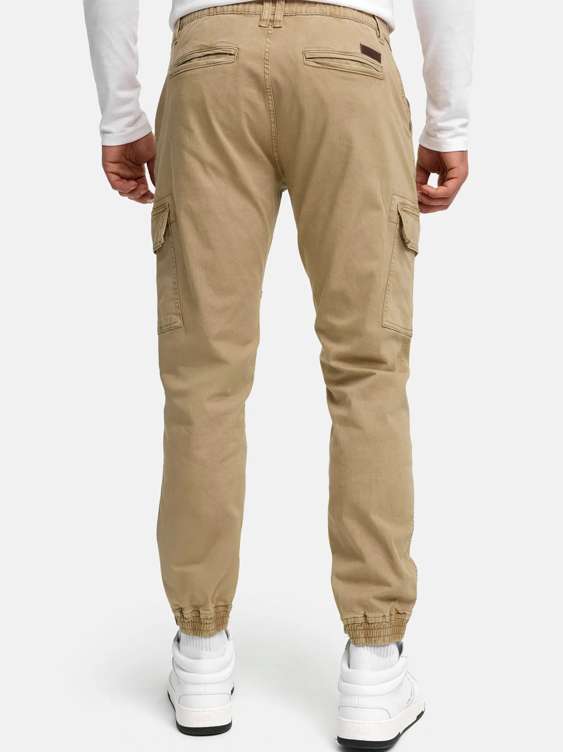 Indicode Herren Cargohose - August in beige sand