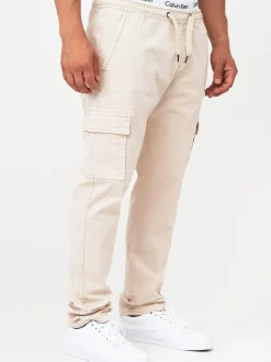 Indicode Herren Cargohose - Broadwick in beige sand