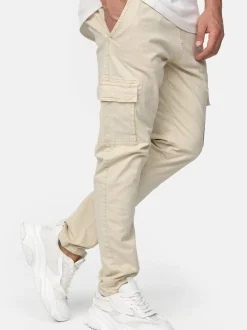 Indicode Herren Cargohose - Broadwick in beige sand