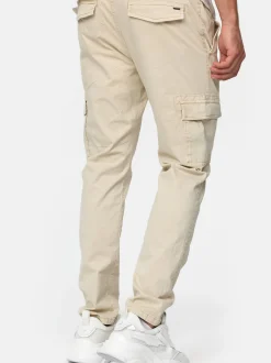 Indicode Herren Cargohose - Broadwick in beige sand