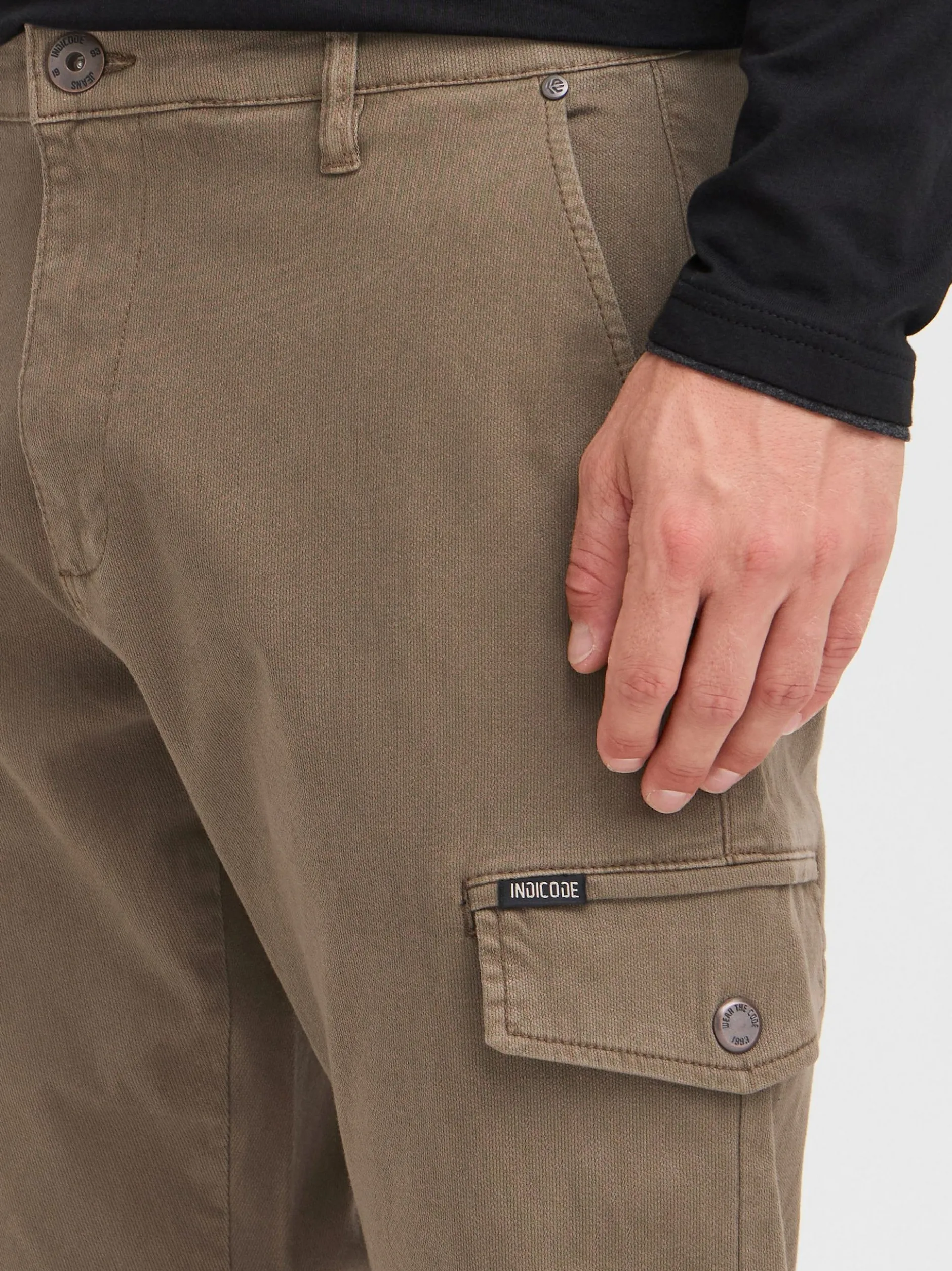 Indicode Herren Cargohose - IDSwilla in melange