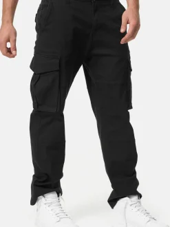 Indicode Herren Cargohose - INMauricio in schwarz