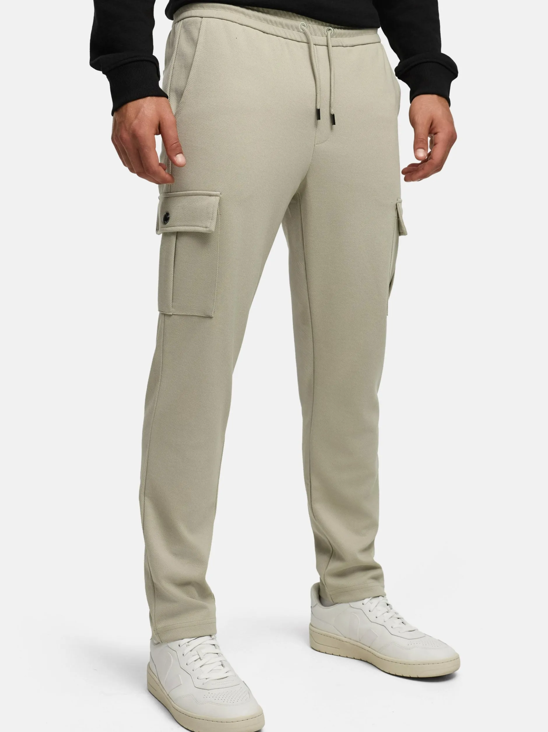 Indicode Herren Cargohose - INNezzo String Cargo in beige