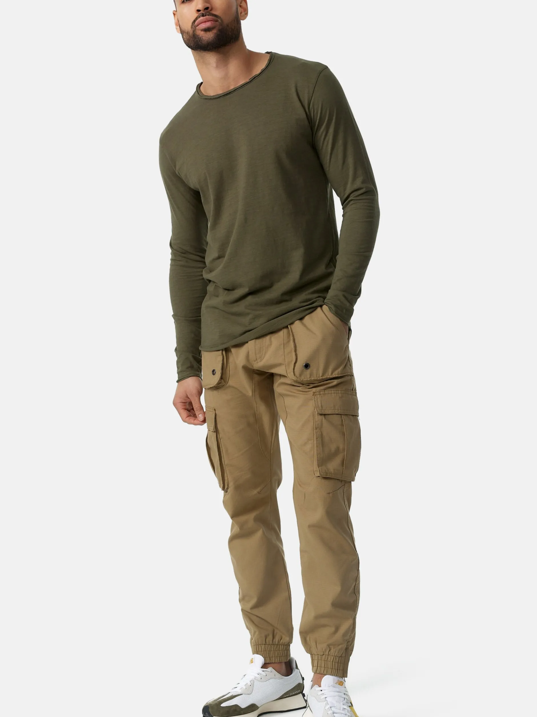 Indicode Herren Cargohose - Leonard in camel