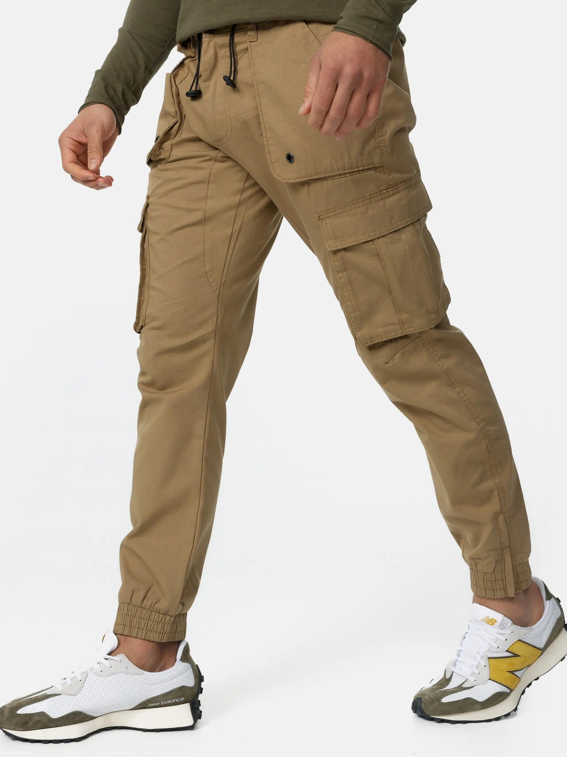 Indicode Herren Cargohose - Leonard in camel