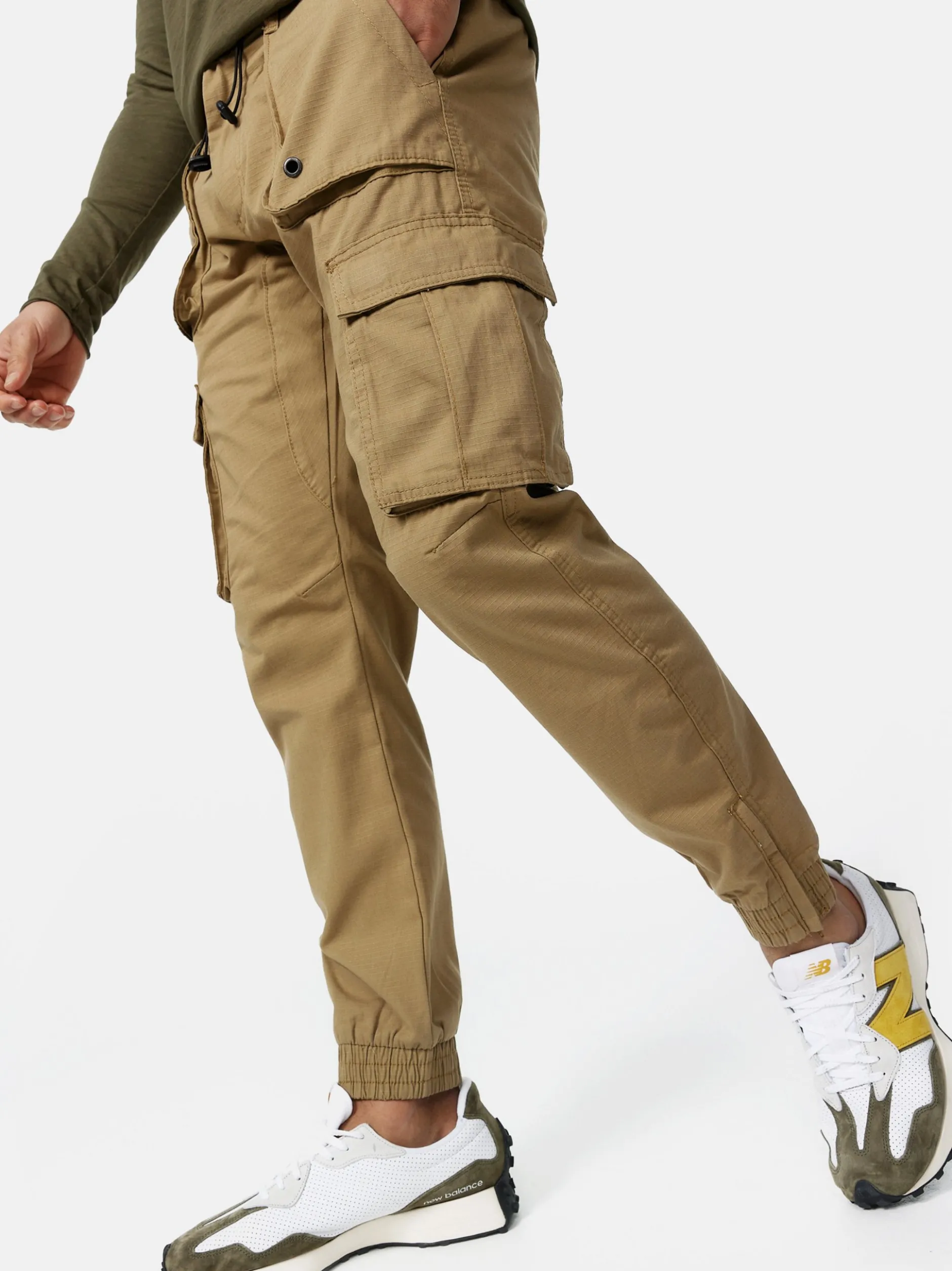 Indicode Herren Cargohose - Leonard in camel