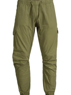 Indicode Herren Cargohose - Levy in grün khaki