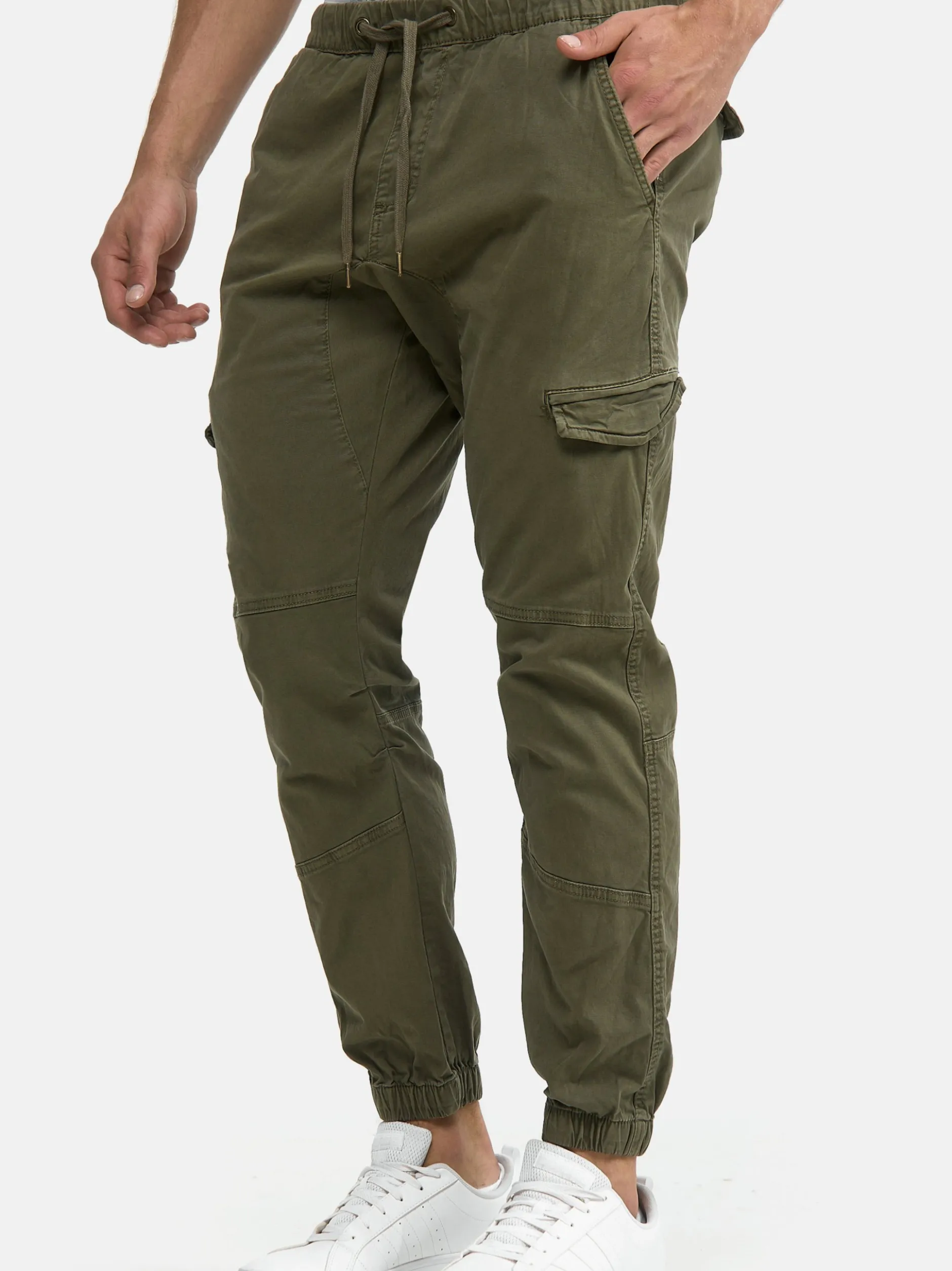 Indicode Herren Cargohose - Levy in khaki