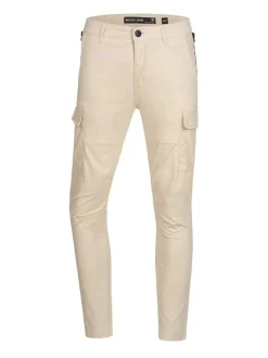 Indicode Herren Cargohose - Mathews in beige sand