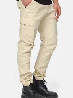 Indicode Herren Cargohose - Mathews in beige sand